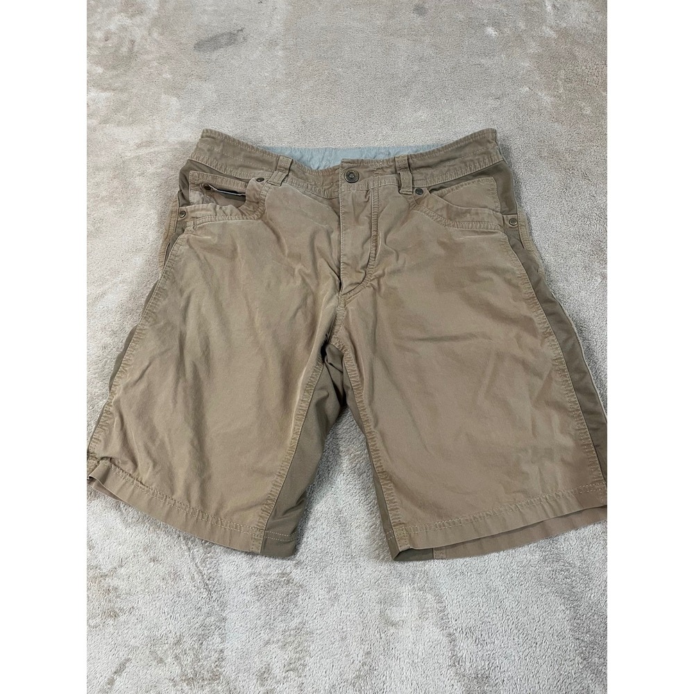 Kuhl Radikl Nylon Stretch Short Men Size 32 Brown Hiking Outdoors Camping Nature